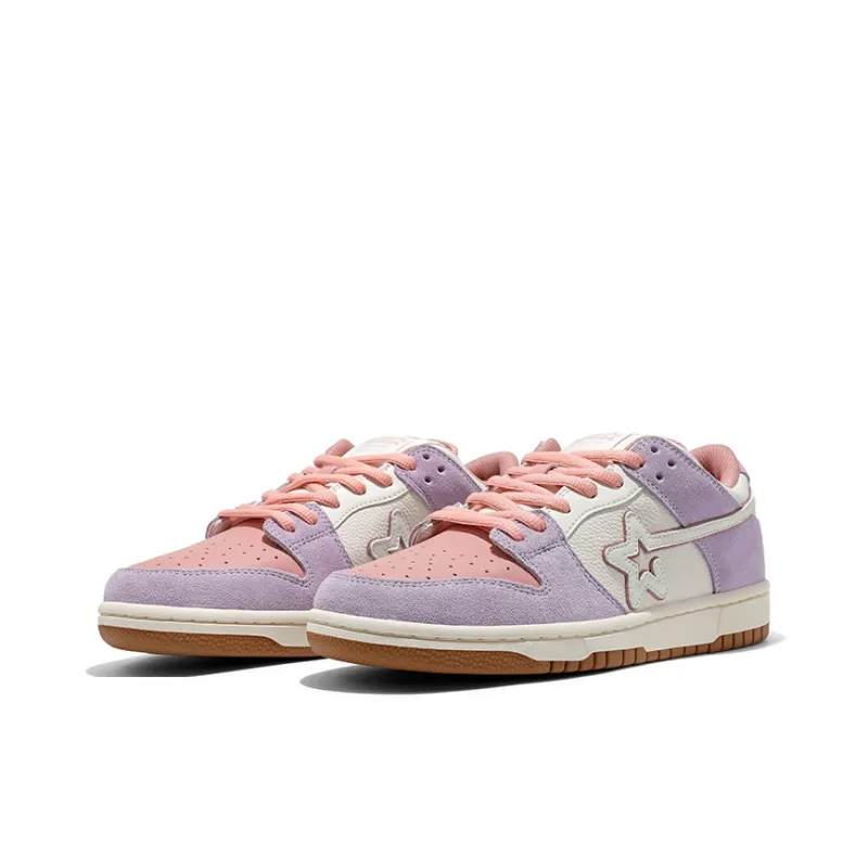 RIPSTAR SKBD Low Maxes Gradual Pink Anti Slip Wear Resistant Low Top Skateboard Shoes Unisex Pink Purple-2