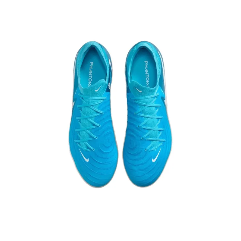 Nike Phantom GX 2 Pro Anti Slip Wear Resistant Soccer Shoes Men's Blue White-3