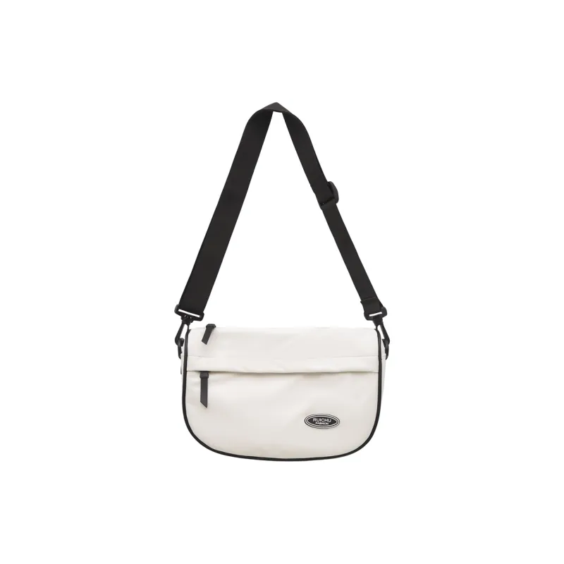 OUZIHUANG Nylon Fabric Crossbody Bag Unisex Black/White/Khaki/Green/Orange-7