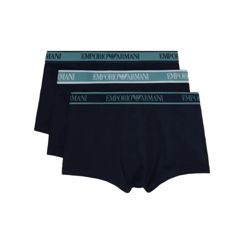 EMPORIO ARMANI FW23 Underpants Men's 3 Pack Marine Blue-0