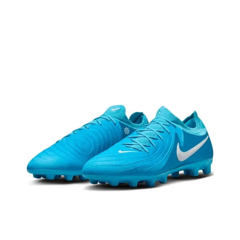 Nike Phantom GX 2 Pro Anti Slip Wear Resistant Soccer Shoes Men's Blue White-2