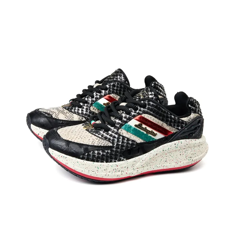 Automobili Lamborghini x VOBA Low Top Couple's Chunky Sneakers Running Shoes Unisex Exclusive Custom Shoe Box-17