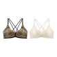 [2 Pack]Leopard Print+Champagne White