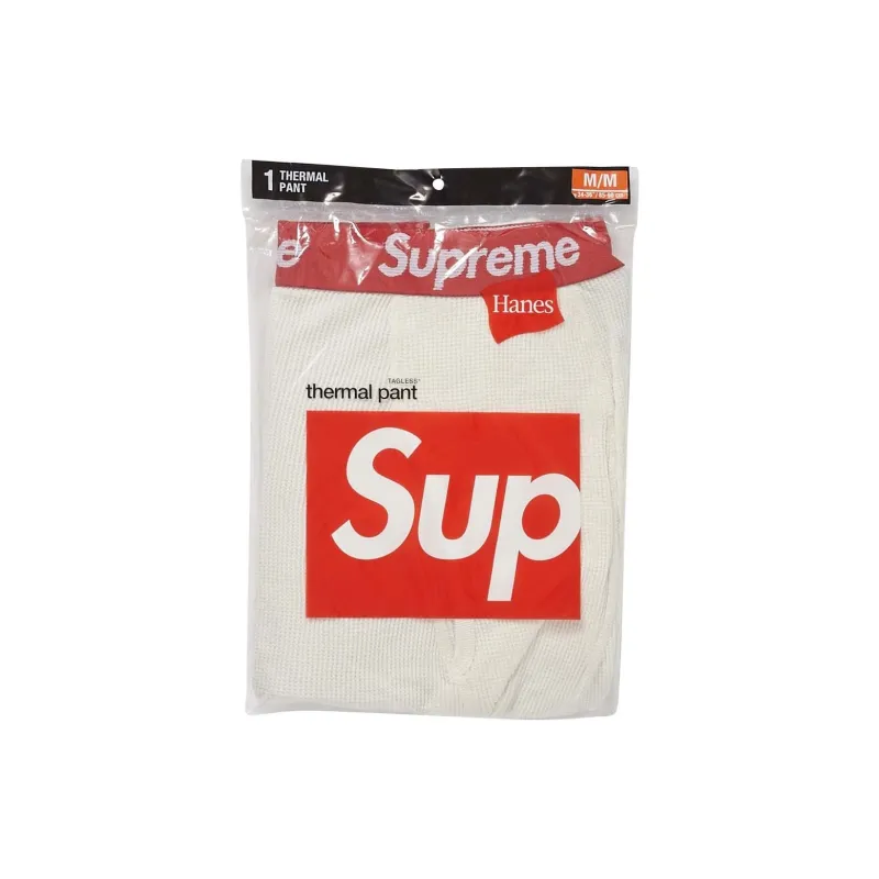 Supreme X Hanes Bones Thermal Pant 1 Pack 'Natural'-1