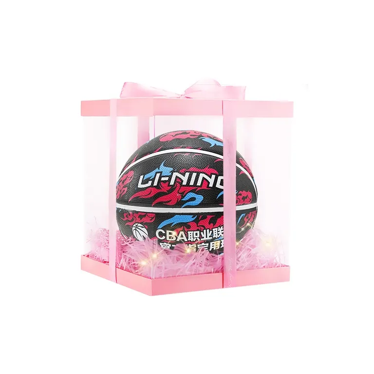 LiNing Rubber Basketball Black Blue Red Size 7 Training Competition-7