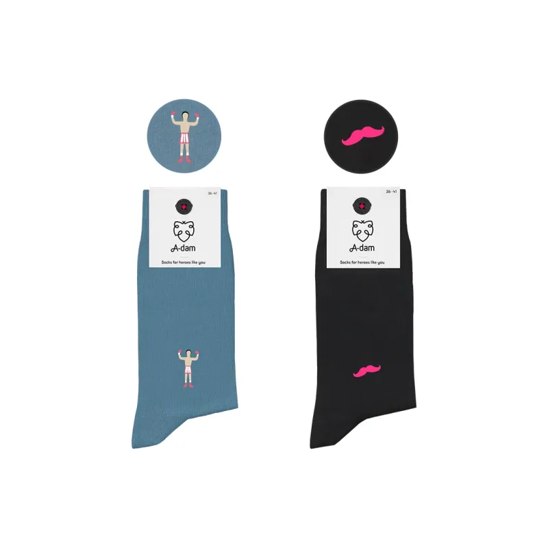A-damunderwear Unisex Mid-Calf Socks-9