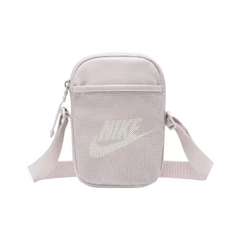 Nike Heritage Nylon Shoulder Bag, Crossbody Bag Trumpets Unisex Platinum Purple & Peak White