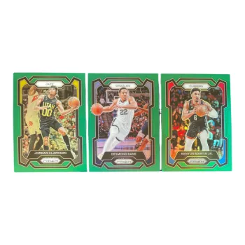 PANINI 2023 24 PRIZM Clarkson, Bane, Martin, Green Fold, Player Card, Card Product Access Sports Cards 3 Pcs