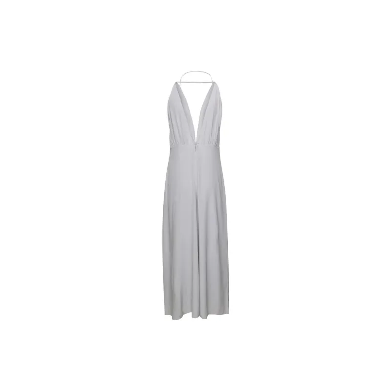 TOTEME Halterneck Flared Midi Dress-1