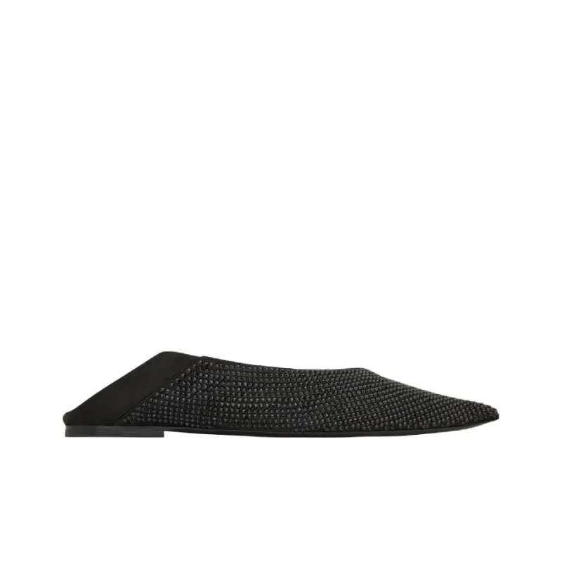 SAINT LAURENT Nour Embellished Pointed Toe Shoes Women's-2
