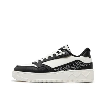 361° Wear Resistant Slip Resistant Low Top Skateboard Shoes Women's Feather White Obsidian Black