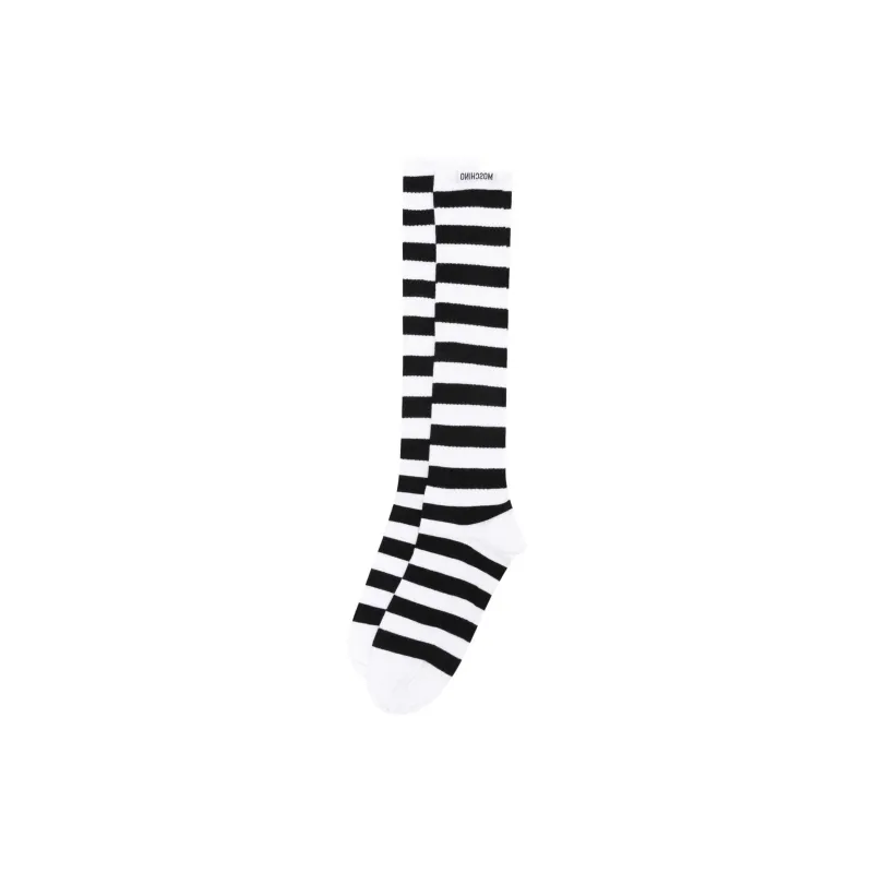 MOSCHINO Knee-High Socks Women's 1 Pack Black-0