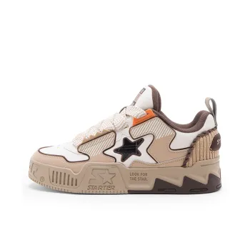 STARTER Vol 90s Height Increasing Low Top Skateboard Shoes Unisex Coffee