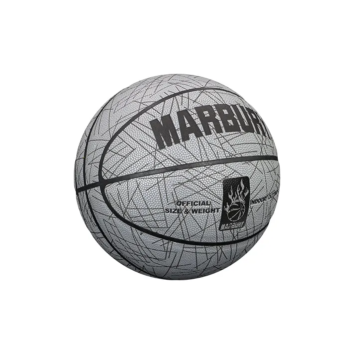 MARBURY PU Basketball Starry White Size 7 Glow in The Dark Reflective Unisex-3