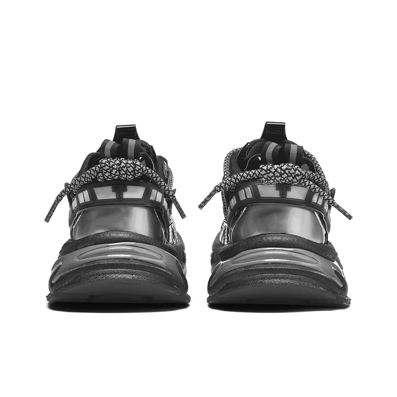 TCELLARS Cushioning, Slip Resistant, Abrasion Resistant, Height Increasing Low Top Chunky Sneakers Unisex-2