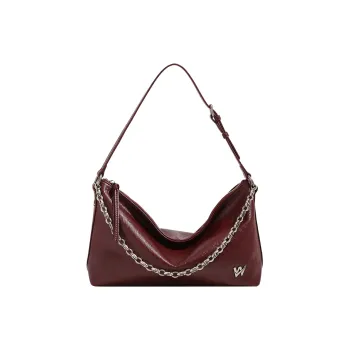 TTaG．baG Cow Leather Shoulder Bag Women's Ancora Red/Cocoa/Honey/Curry/Black