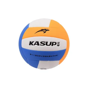KASUP PU Size 5 Volleyball Unisex White Yellow Blue