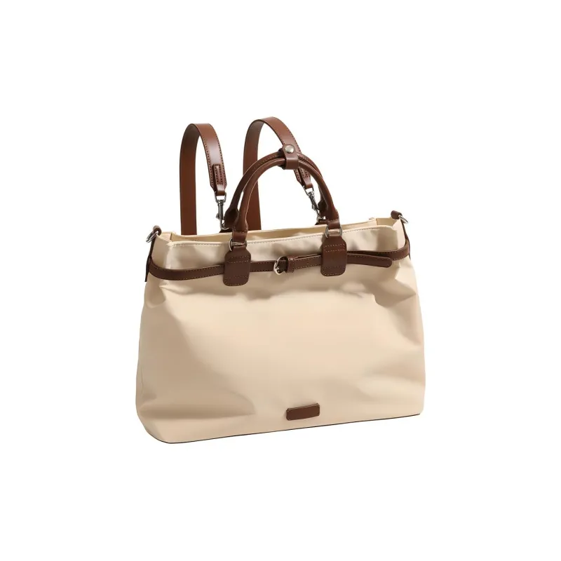 H YXIANG Artificial Leather Briefcases Unisex Ecru/Coffee/Black/Gray-3