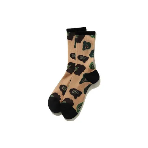 A BATHING APE Unisex Mid-Calf Socks