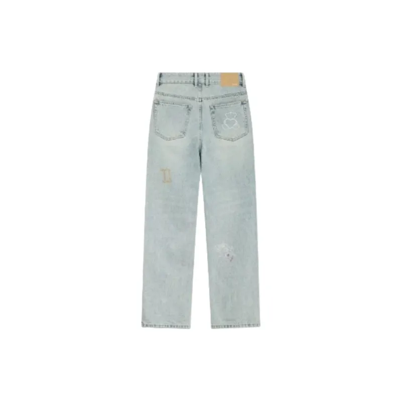 WE11DONE Rhinestone embellished Jeans-1