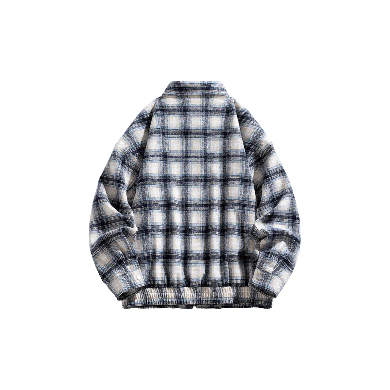 AKIN Jackets Coats Unisex Brown Plaid-5
