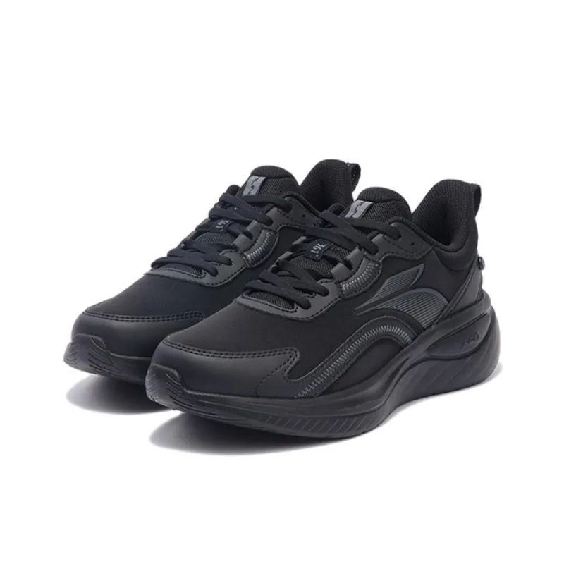 361° Anti Slip Wear Resistant Low Top Casual Running Shoes Women's Obsidian Black-1