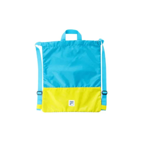 FILA Backpacks Light Blue With Fruit Green Accents