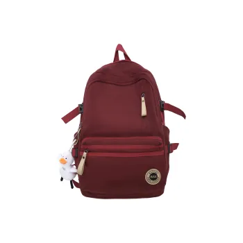 BAODIDAISHU Nylon Backpack Regular Unisex White/Black/Red/Blue