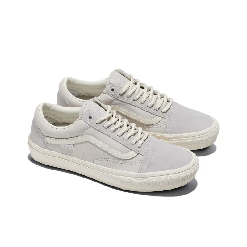 Vans SKATE CLASSICS Anti Slip Wear Resistant Low Top Skateboard Shoes Unisex Gray White-2
