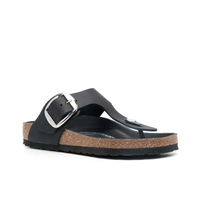 Birkenstock Gizeh Big Buckle Black Women's-2
