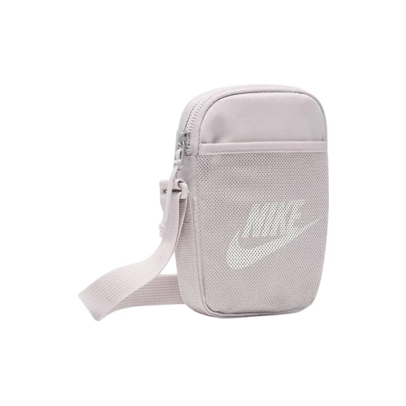 Nike Heritage Nylon Shoulder Bag, Crossbody Bag Trumpets Unisex Platinum Purple & Peak White-1