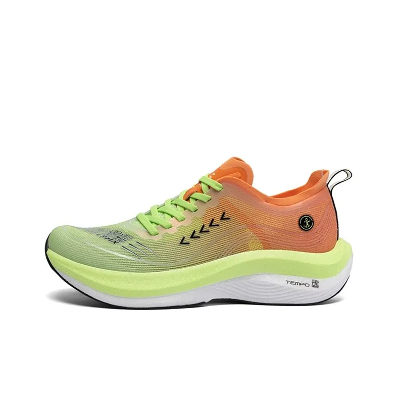 LPMX Rebound Support Wear Resistant Lightweight Breathable Slip Resistant Low Top Running Shoes Men's Orange Green-0