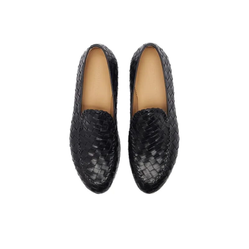 SCAROSSO Vittorio Interwoven Designed Loafers-3
