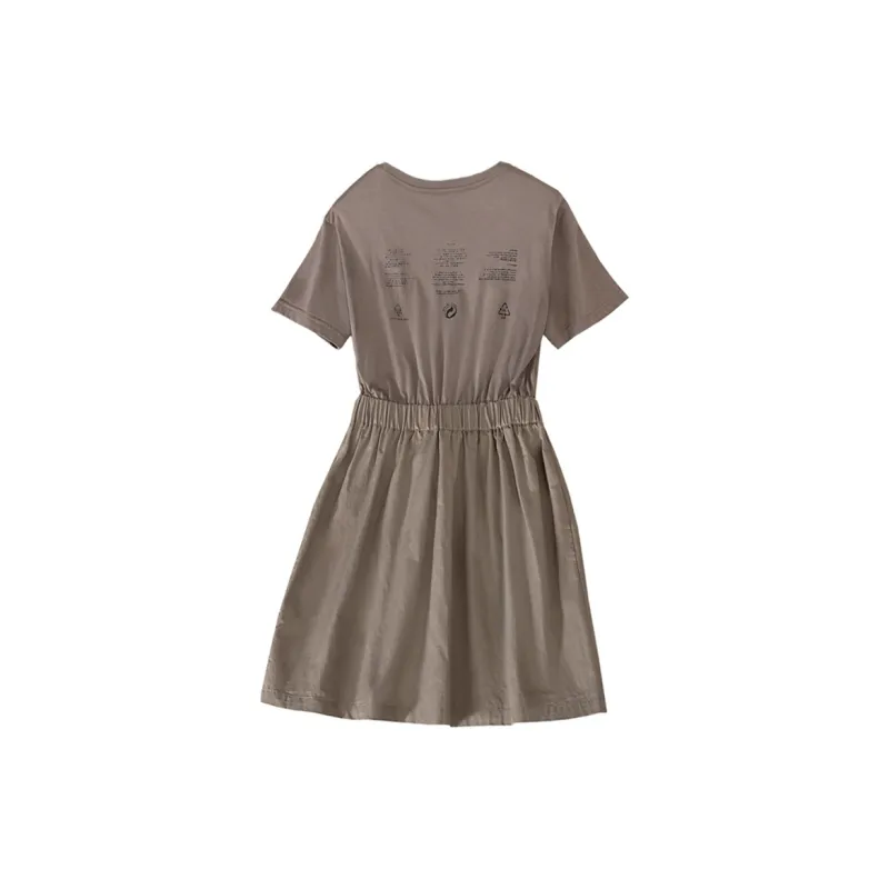 Cypress House Short Sleeved Dress Women's Gray Coffee-1