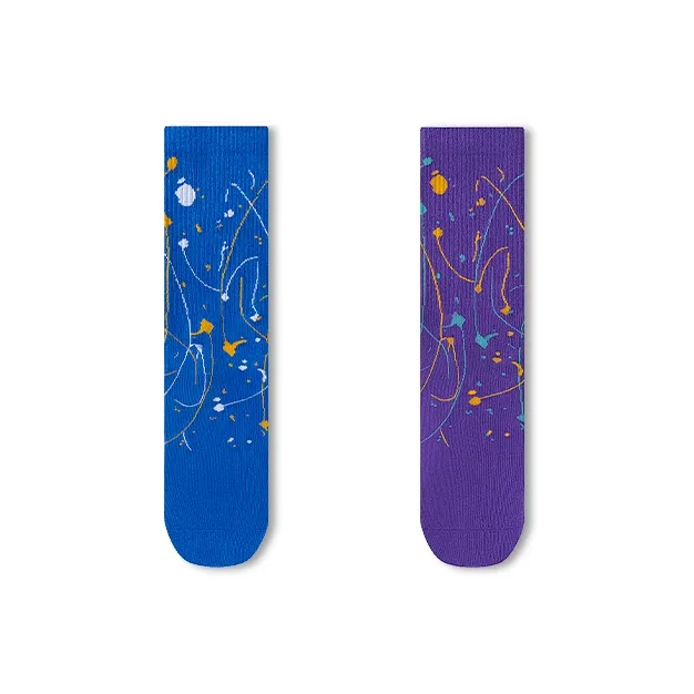 Taste The Color Mid Calf Socks Unisex 2 Pack-6