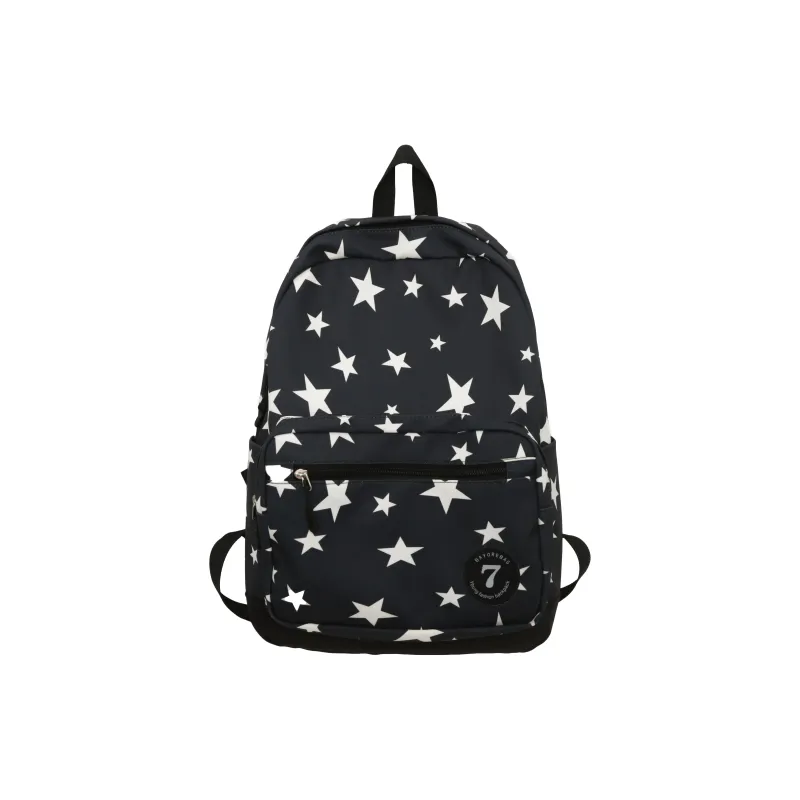 BAODIDAISHU Nylon Backpack Regular Women's Beige/Black/Blue/Pink-6