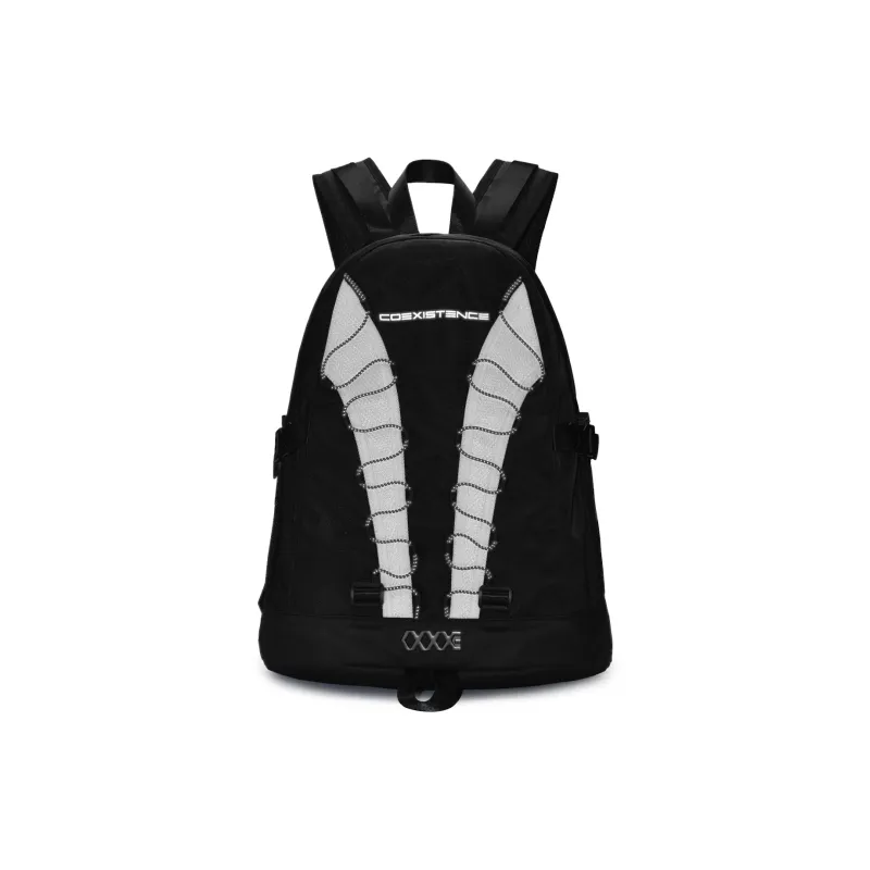 COEXISTENCE Polyester Backpack Regular Unisex Black-2