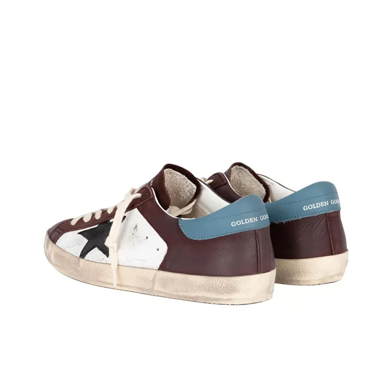 Golden Goose Super Star Low Top Skateboard Shoes Men's Red-3