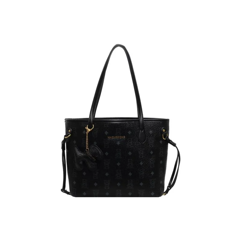 TTaG．baG PU Tote Bag Shopping Bag Crossbody Bag Shoulder Bag Women's Black/White/Pink/Brown/Black White-9