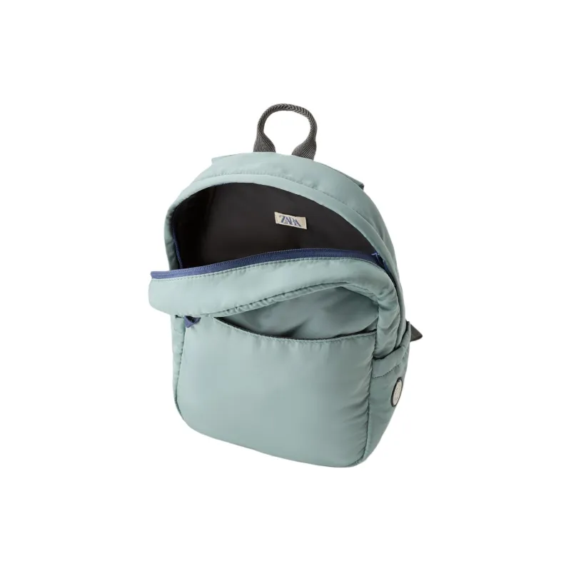 ZARA Polyester Backpack Men's Green-4