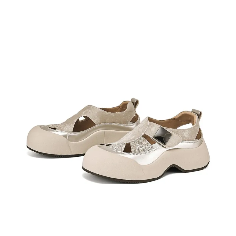 DAPHNE Beach Sandals Women's Champagne/Pink/Khaki-1
