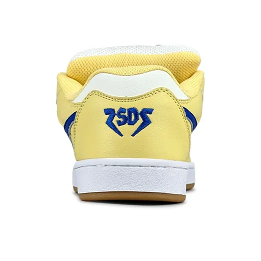 LuzaoT SUPER DRAG Puffy Shoes Low Top Casual Shoes Women's Blue Yellow-4