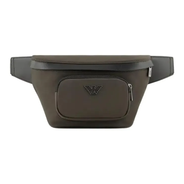 EMPORIO ARMANI Polyurethane Fanny Pack Men's Army Green-0