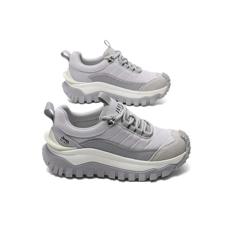JEEP SPIRIT Slip-Resistant Low-Top Support Height Enhancement Women's Beige Casual Shoes-27