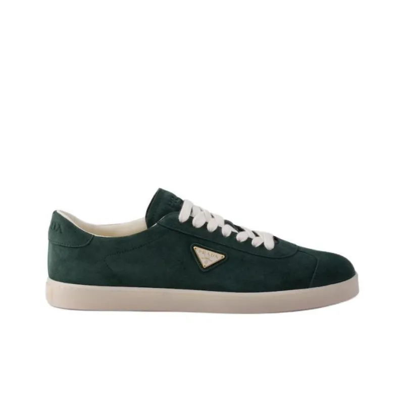 PRADA Lane Low Top Skateboard Shoes Men's Green-1