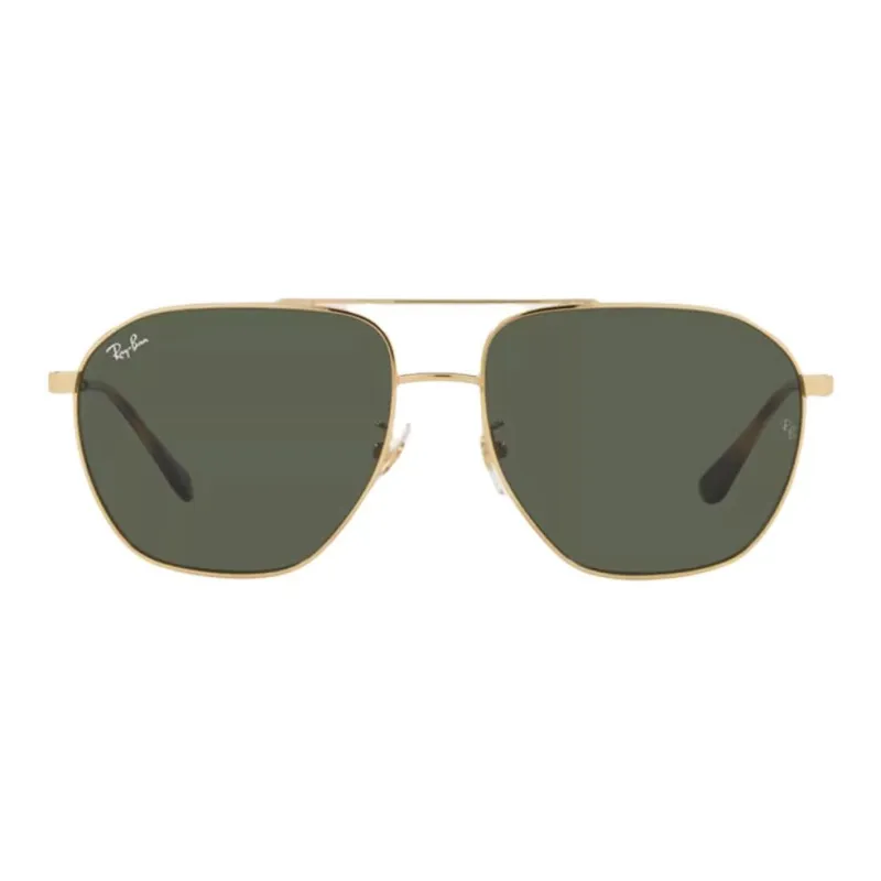 RayBan Metal Aviator Sunglasses Unisex Gold-1
