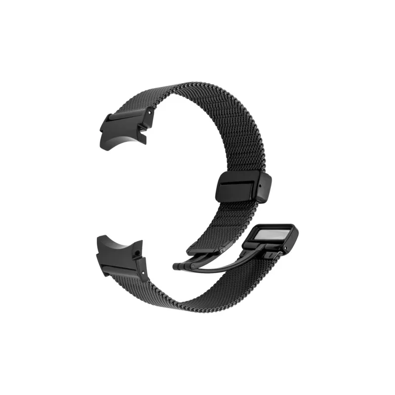 FZRT Watch Bands Metal Stainless Steel Beige Blue Magnetic Buckle Strap Unisex-4