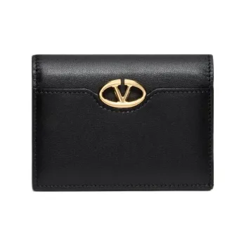 Valentino VLogo Plaque Wallet