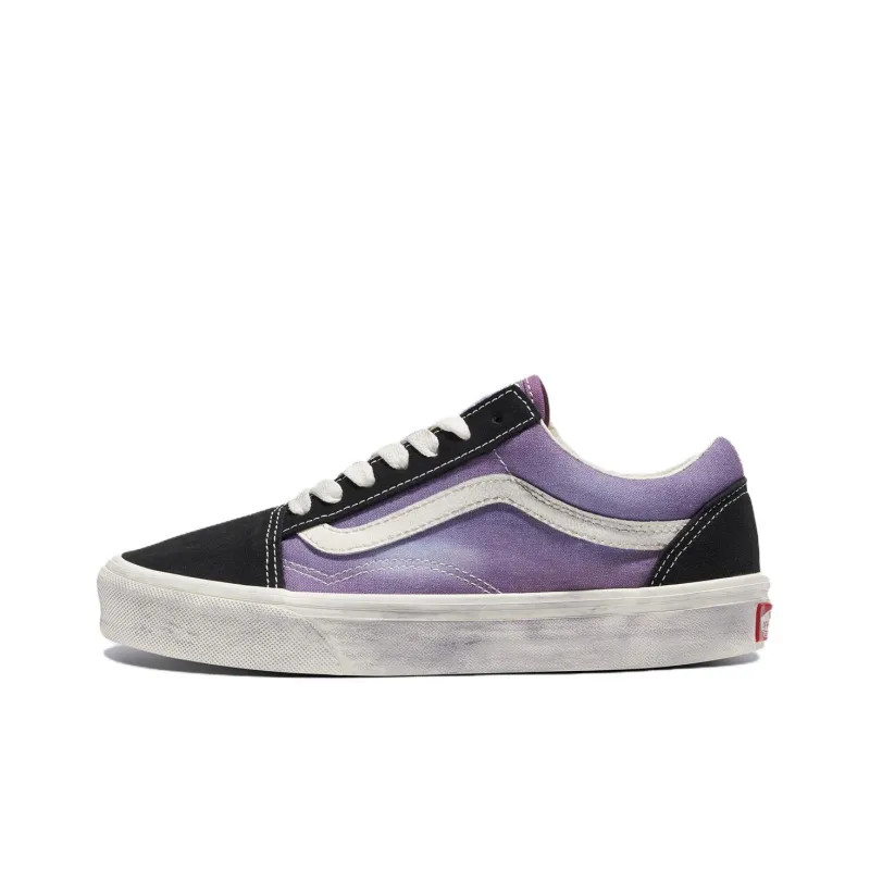 Vans Old Skool Anti-Slip Wear-Resistant Low-Top Skateboard Shoes Unisex Purple-0