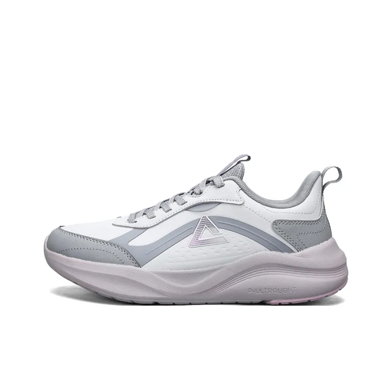PEAK Cushioned Wear Resistant Slip Resistant Running Shoes Women's Smoke Gray-0